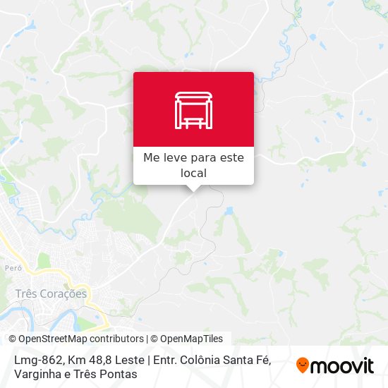 Lmg-862, Km 48,8 Leste | Entr. Colônia Santa Fé mapa