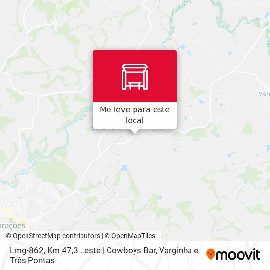 Lmg-862, Km 47,3 Leste | Cowboys Bar mapa