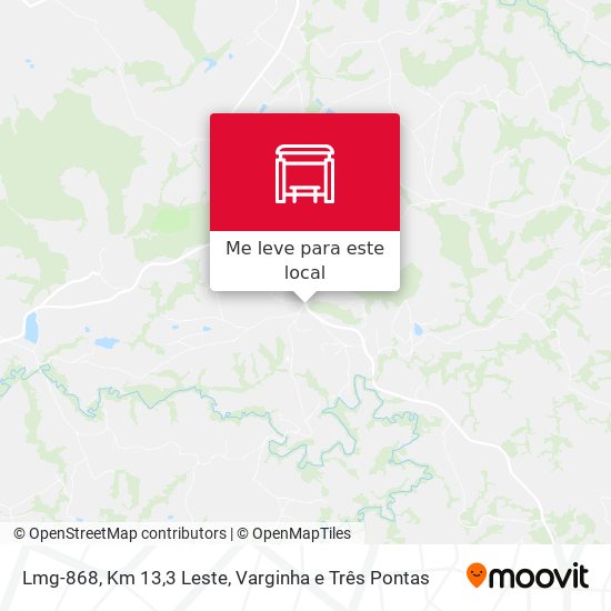 Lmg-868, Km 13,3 Leste mapa