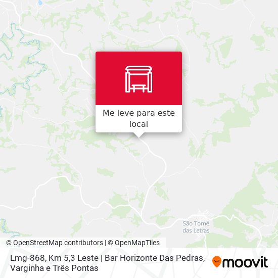 Lmg-868, Km 5,3 Leste | Bar Horizonte Das Pedras mapa