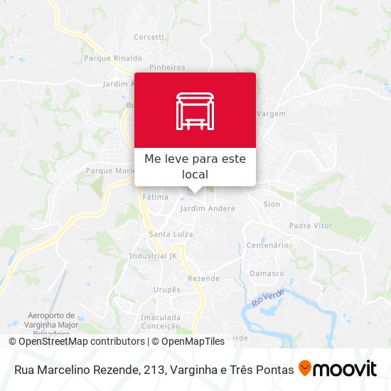 Rua Marcelino Rezende, 213 mapa