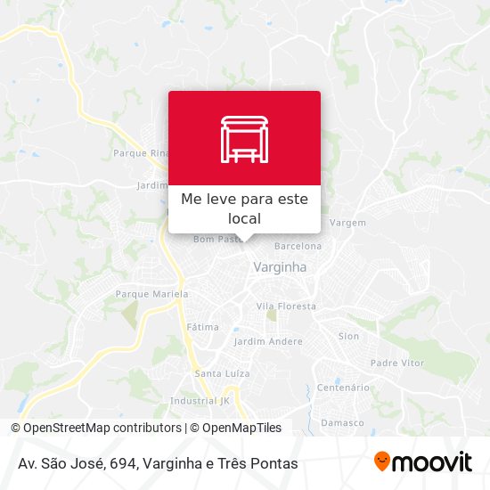 Av. São José, 694 mapa