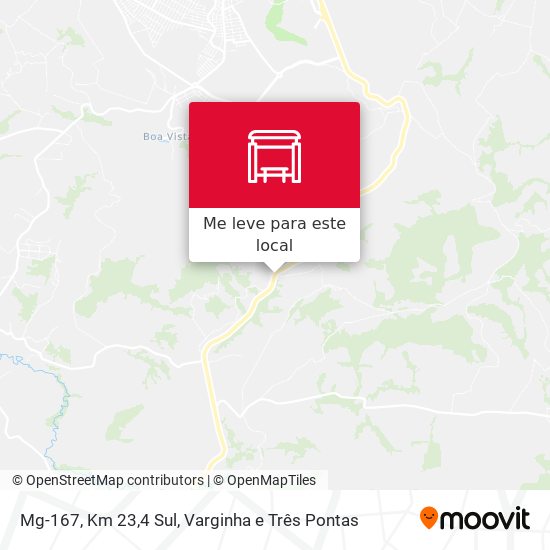 Mg-167, Km 23,4 Sul mapa