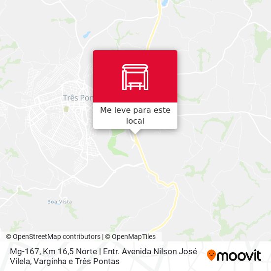 Mg-167, Km 16,5 Norte | Entr. Avenida Nilson José Vilela mapa