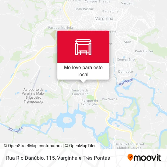 Rua Rio Danúbio, 115 mapa