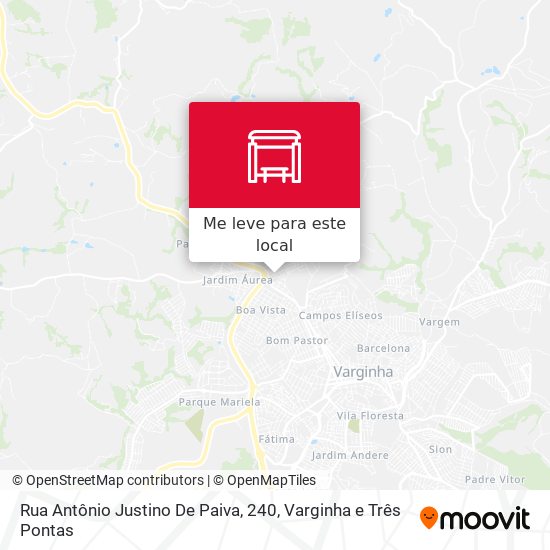 Rua Antônio Justino De Paiva, 240 mapa