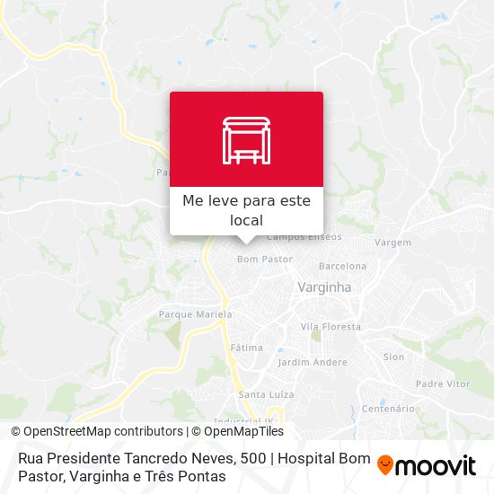 Rua Presidente Tancredo Neves, 500 | Hospital Bom Pastor mapa