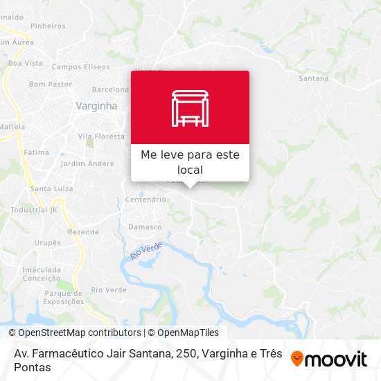 Av. Farmacêutico Jair Santana, 250 mapa