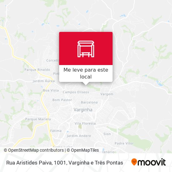 Rua Aristides Paiva, 1001 mapa