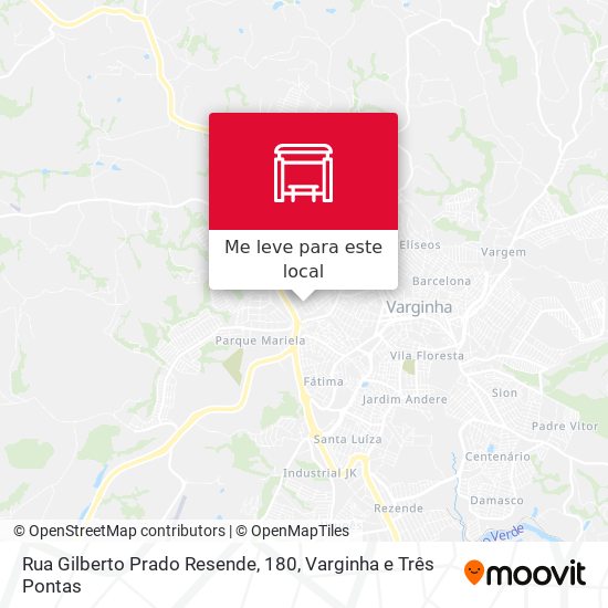 Rua Gilberto Prado Resende, 180 mapa