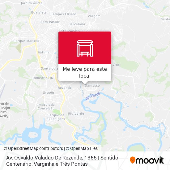 Av. Osvaldo Valadão De Rezende, 1365 | Sentido Centenário mapa