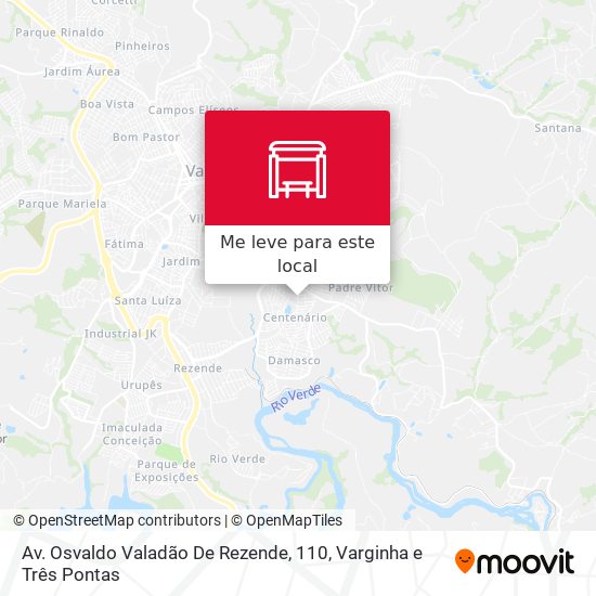 Av. Osvaldo Valadão De Rezende, 110 mapa