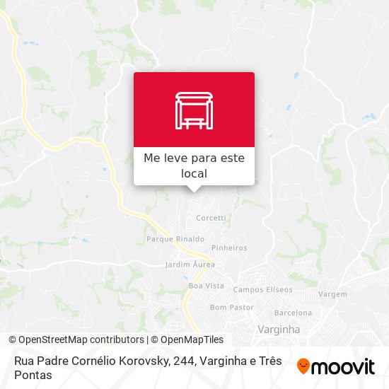 Rua Padre Cornélio Korovsky, 244 mapa