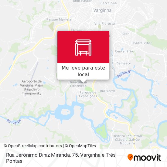 Rua Jerônimo Diniz Miranda, 75 mapa