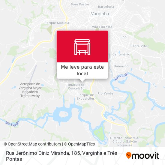 Rua Jerônimo Diniz Miranda, 185 mapa