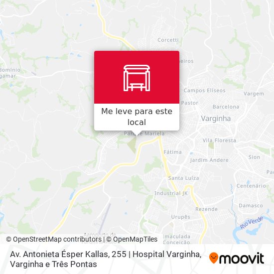 Av. Antonieta Ésper Kallas, 255 | Hospital Varginha mapa