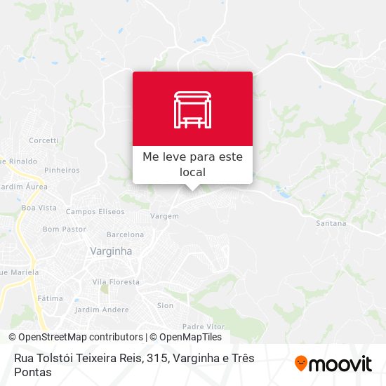 Rua Tolstói Teixeira Reis, 315 mapa