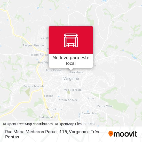 Rua Maria Medeiros Paruci, 115 mapa