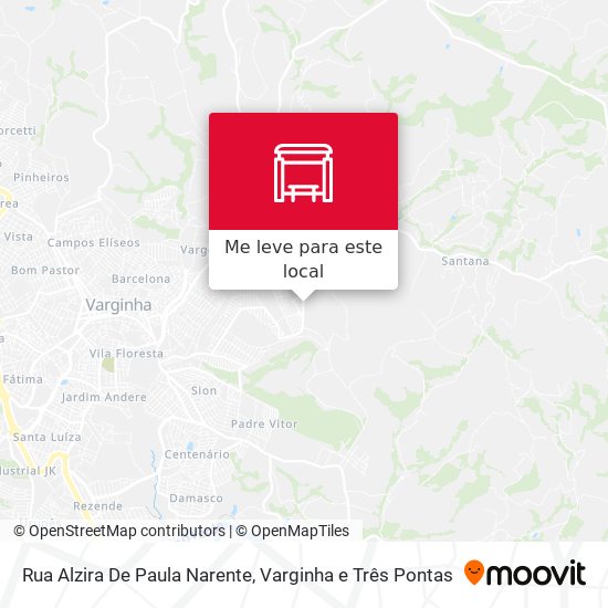 Rua Alzira De Paula Narente mapa