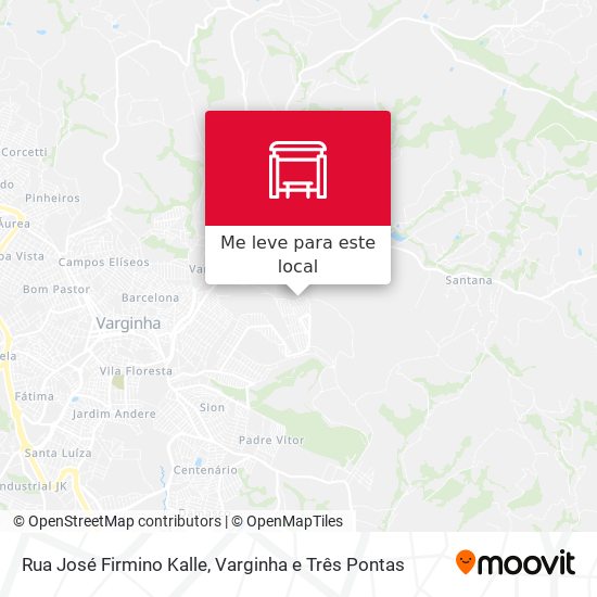 Rua José Firmino Kalle mapa