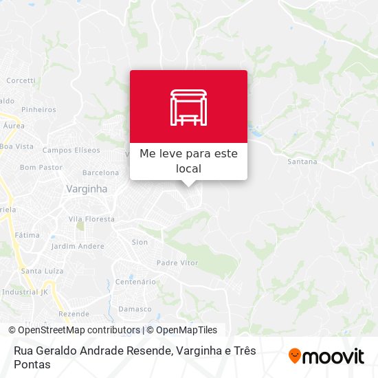 Rua Geraldo Andrade Resende mapa