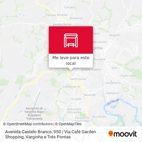 Avenida Castelo Branco, 950 | Via Café Garden Shopping mapa