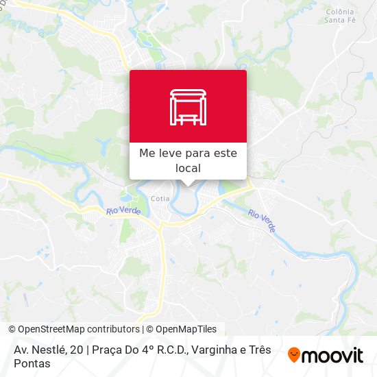 Av. Nestlé, 20 | Praça Do 4º R.C.D. mapa