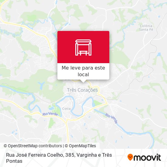 Rua José Ferreira Coelho, 385 mapa
