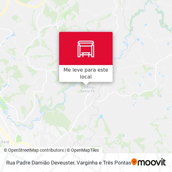 Rua Padre Damião Deveuster mapa