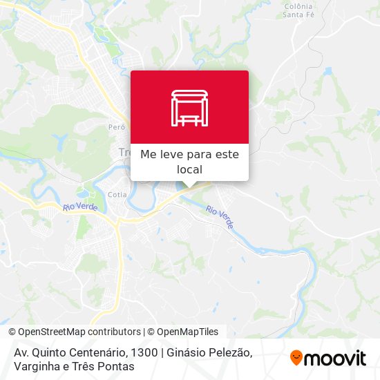 Av. Quinto Centenário, 1300 | Ginásio Pelezão mapa