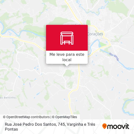 Rua José Pedro Dos Santos, 745 mapa