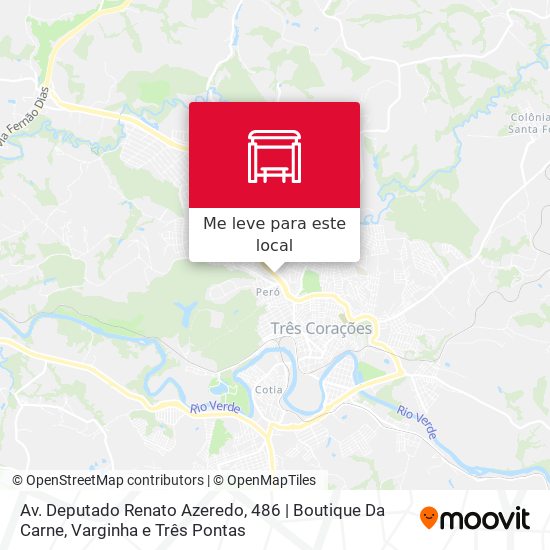 Av. Deputado Renato Azeredo, 486 | Boutique Da Carne mapa