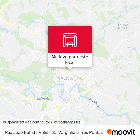 Rua João Batista Valim, 65 mapa