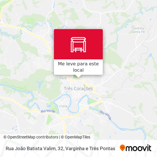 Rua João Batista Valim, 32 mapa