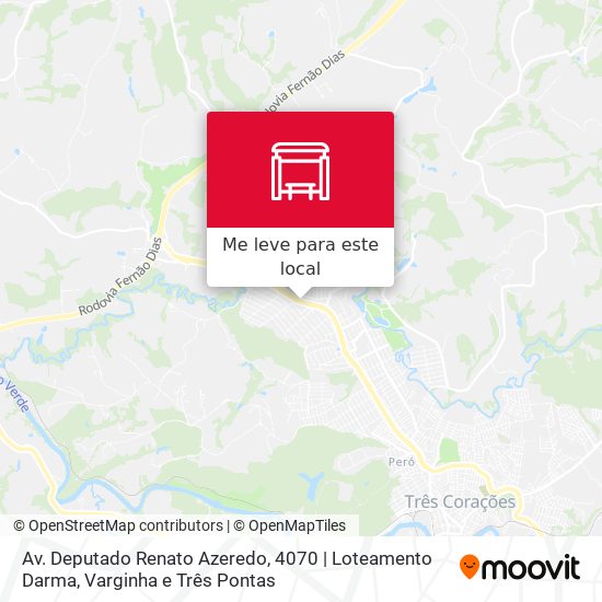 Av. Deputado Renato Azeredo, 4070 | Loteamento Darma mapa