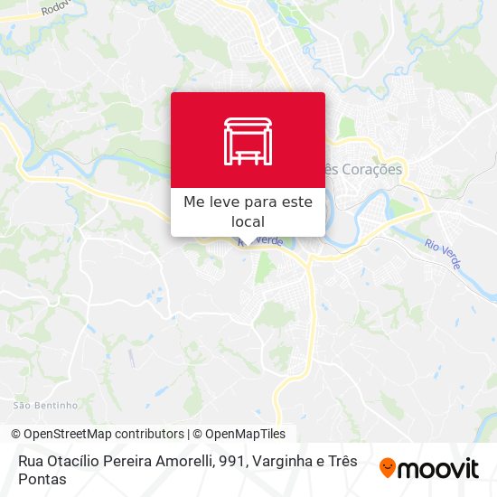 Rua Otacílio Pereira Amorelli, 991 mapa