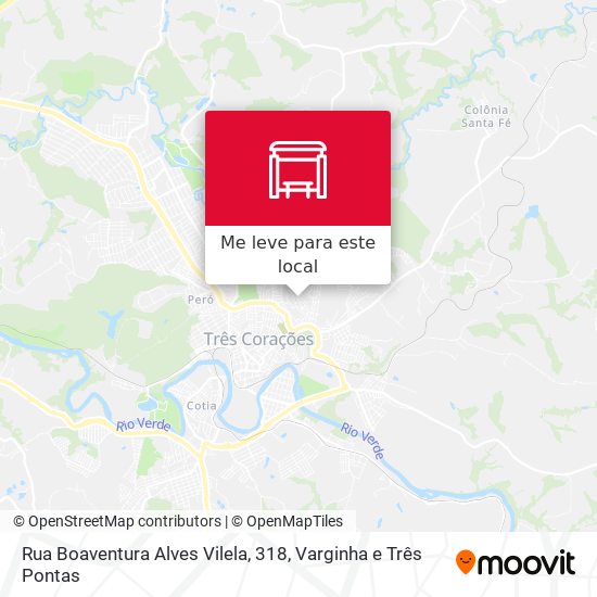 Rua Boaventura Alves Vilela, 318 mapa