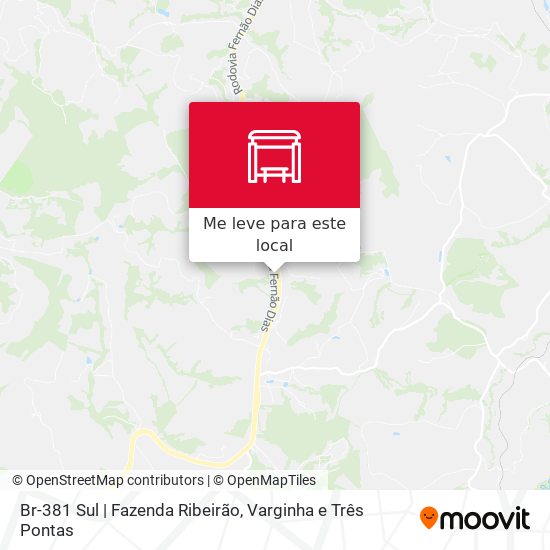 Br-381 Sul | Fazenda Ribeirão mapa
