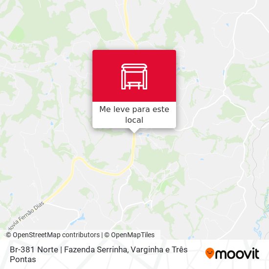 Br-381 Norte | Fazenda Serrinha mapa