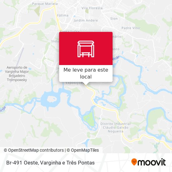 Br-491 Oeste mapa