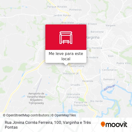 Rua Jovina Corrêa Ferreira, 100 mapa