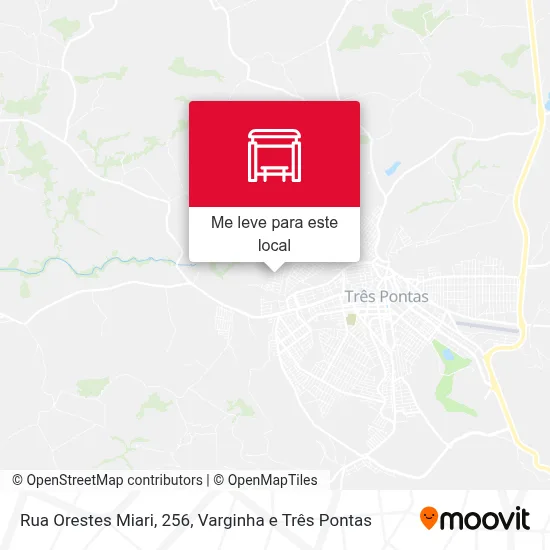 Rua Orestes Miari, 256 mapa