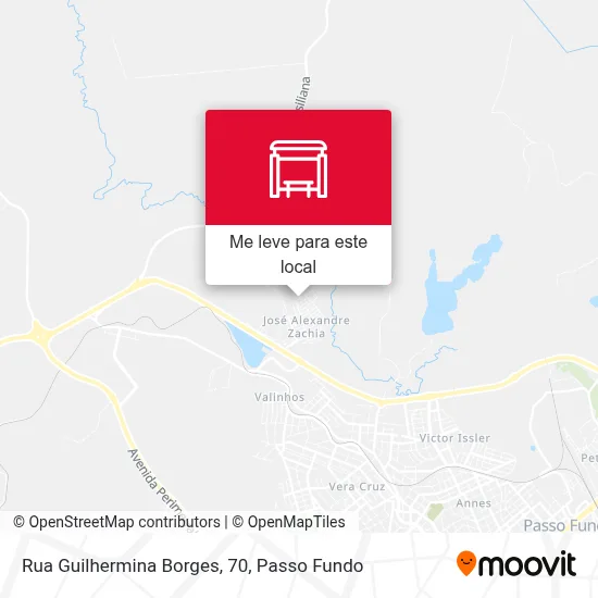 Rua Guilhermina Borges, 70 mapa