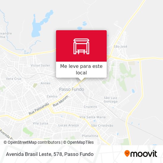 Avenida Brasil Leste, 578 mapa
