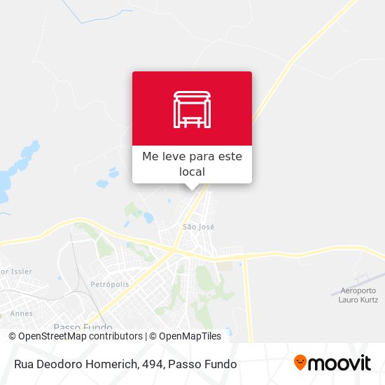 Rua Deodoro Homerich, 494 mapa