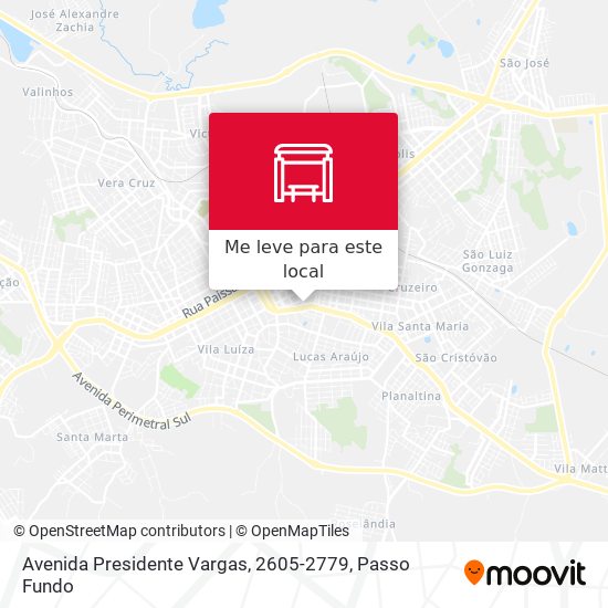Avenida Presidente Vargas, 2605-2779 mapa