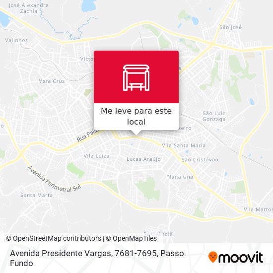 Avenida Presidente Vargas, 7681-7695 mapa