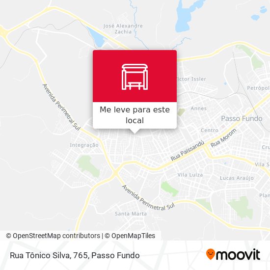 Rua Tônico Silva, 765 mapa