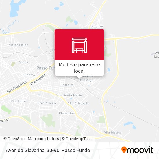 Avenida Giavarina, 30-90 mapa