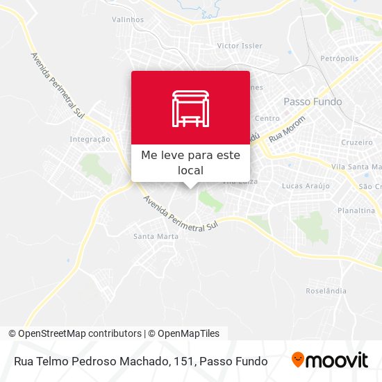 Rua Telmo Pedroso Machado, 151 mapa